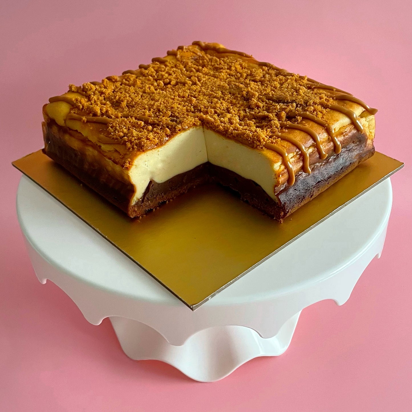 Biscoff Burnt Cheesecake Brownie