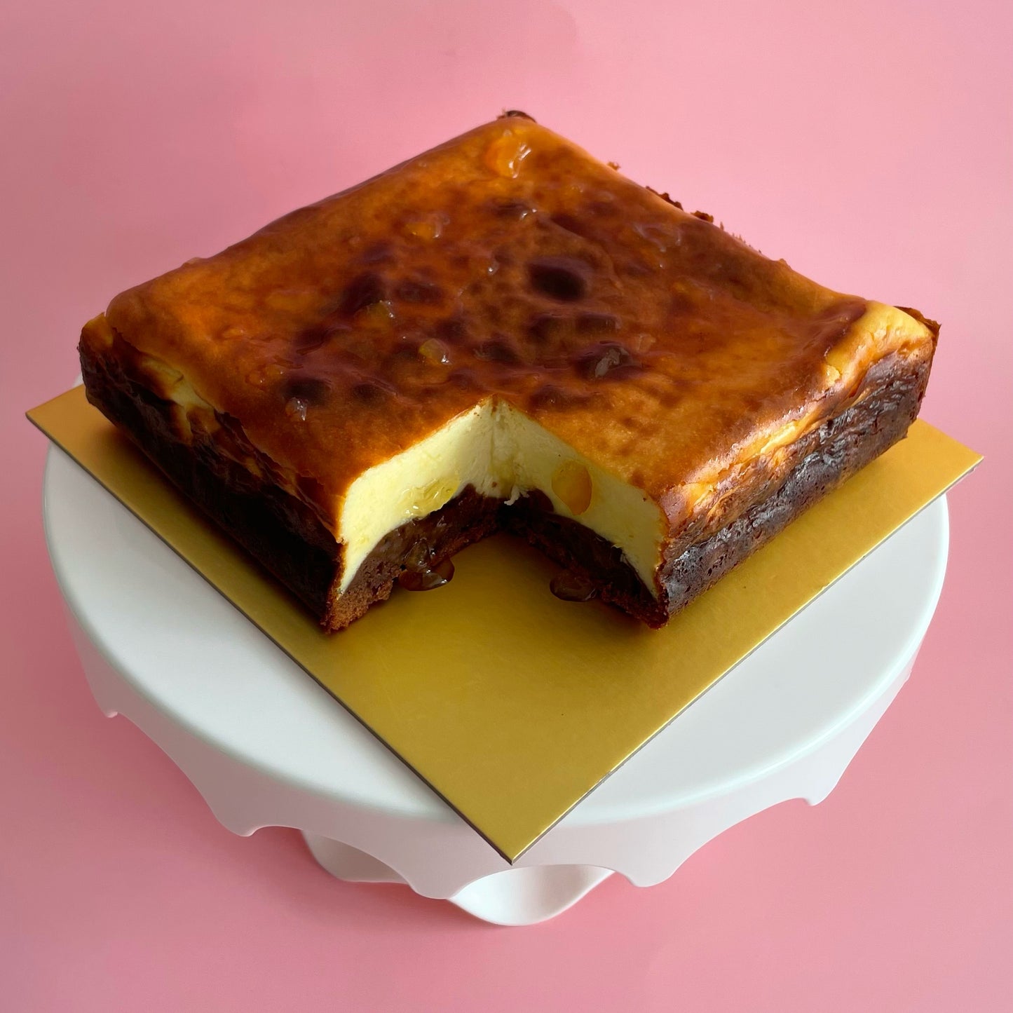 Yuzu Burnt Cheesecake Brownie