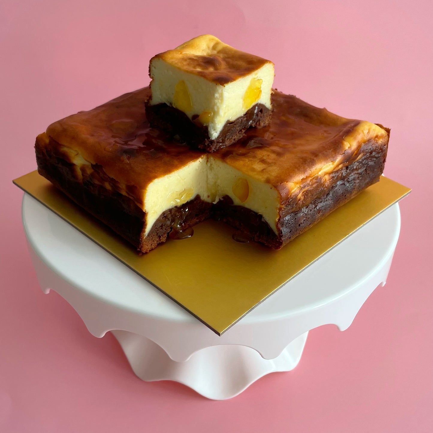 Yuzu Burnt Cheesecake Brownie