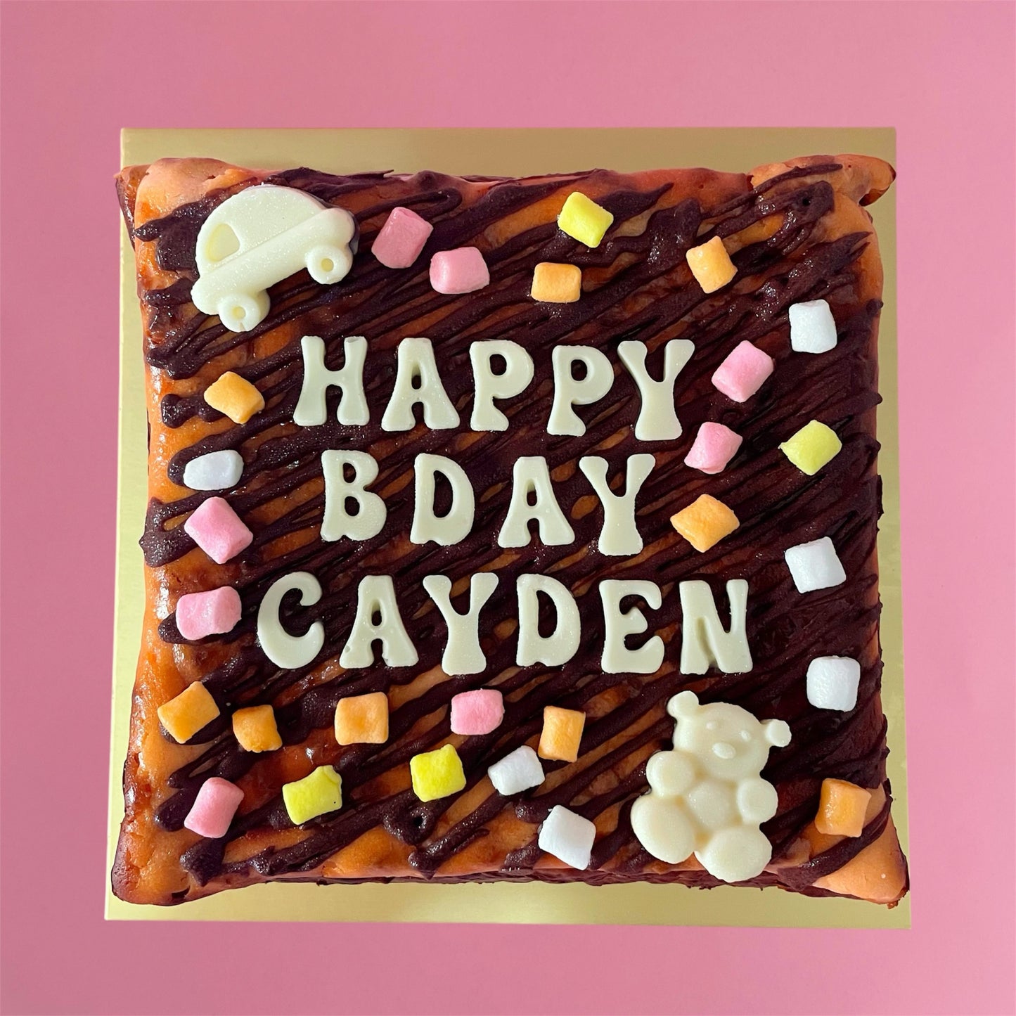 Customised Burnt Cheesecake Brownie