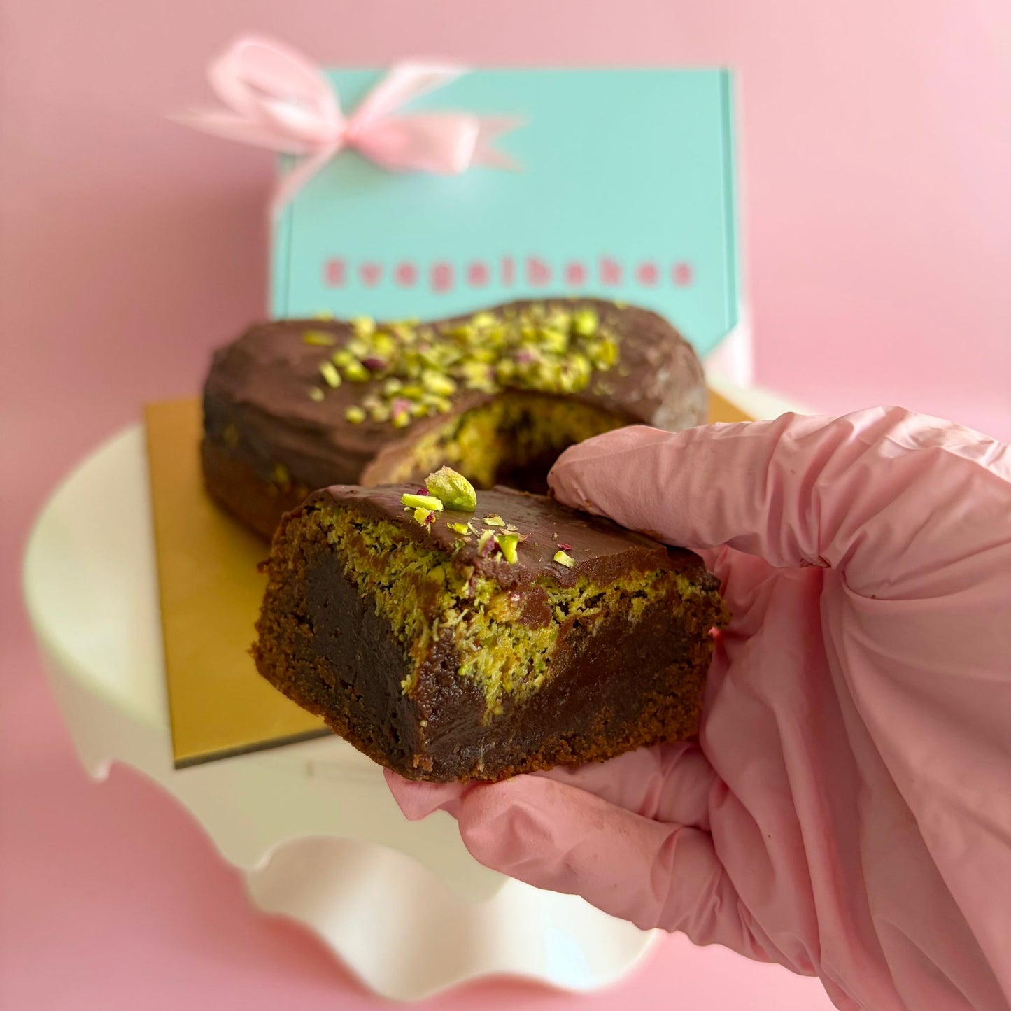 [NEW] Valentine’s Special: 6” Heart-Shaped Kunafa Brownie (Limited Edition)