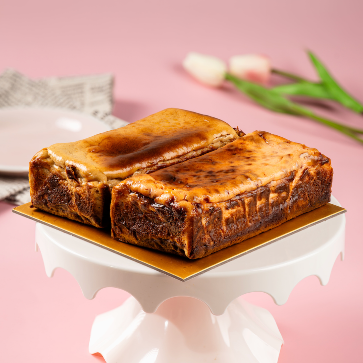 Evegalbakes Twin Flavour Burnt Cheesecake Brownie