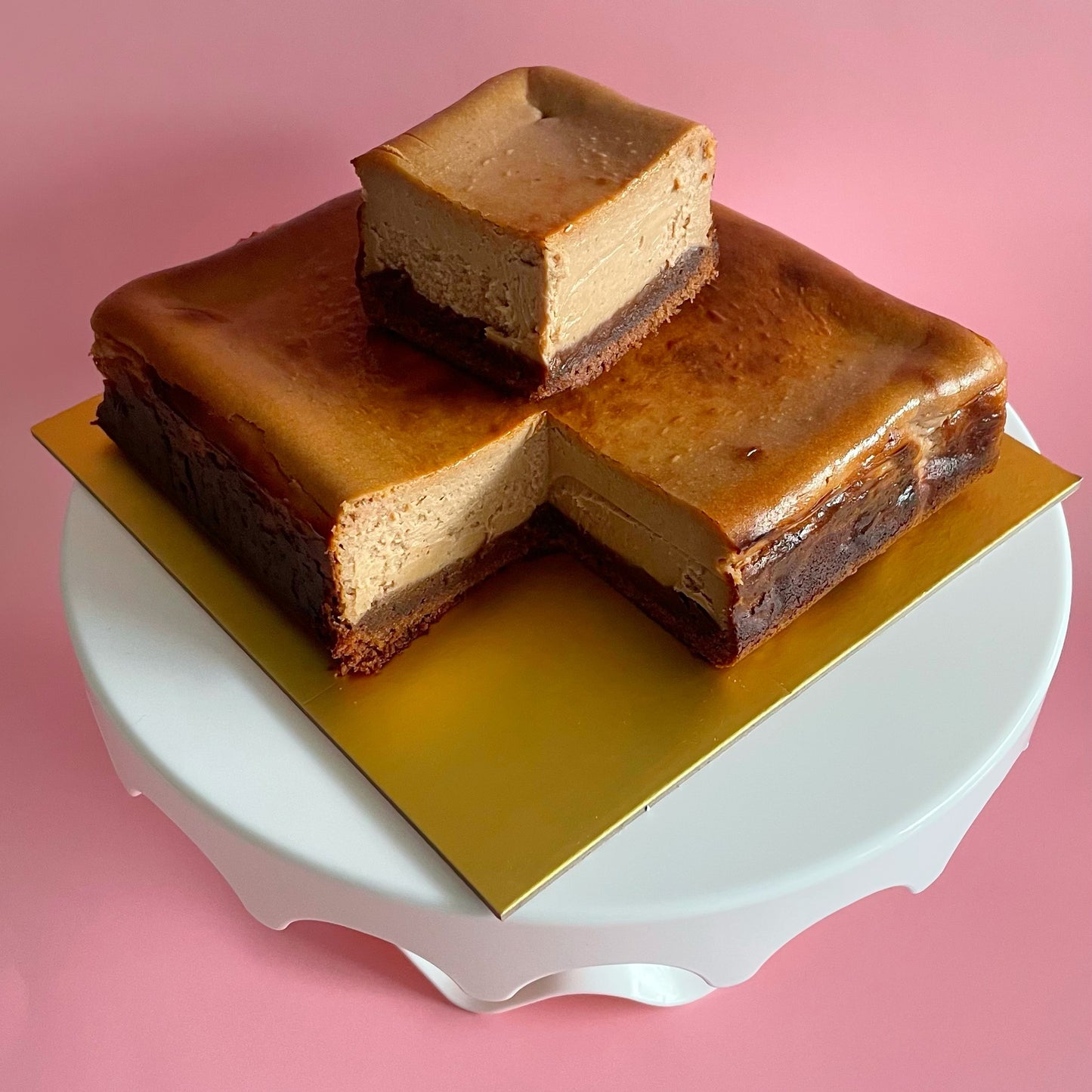 Chocolate Burnt Cheesecake Brownie