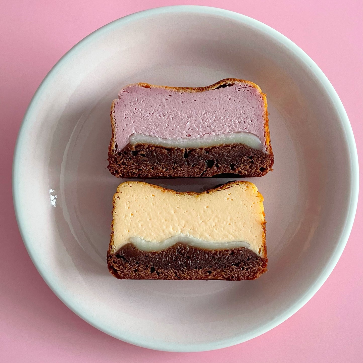 [NEW] Mochi Burnt Cheesecake Brownie - Rose Blossom and Purple Yam
