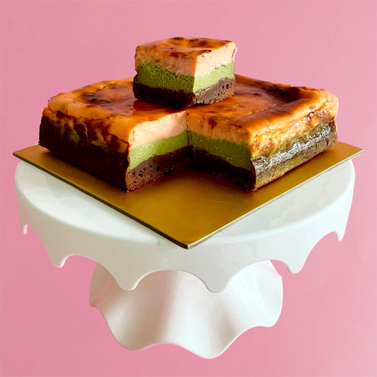 [NEW] Matcha Strawberry Burnt Cheesecake Brownie