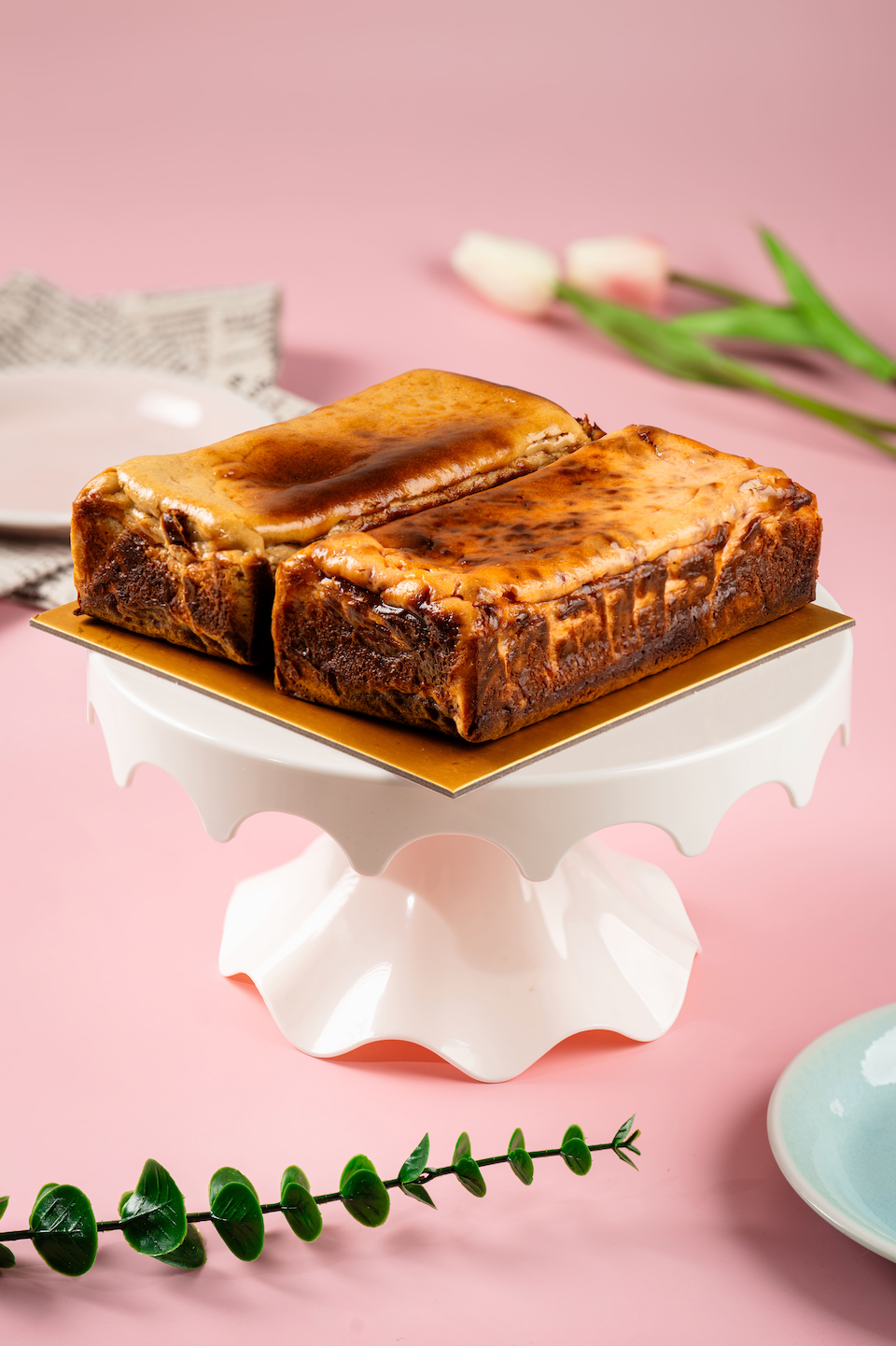 Evegalbakes Twin Flavour Burnt Cheesecake Brownie