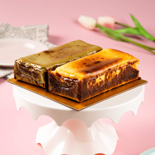 Evegalbakes Twin Flavour Burnt Cheesecake Brownie